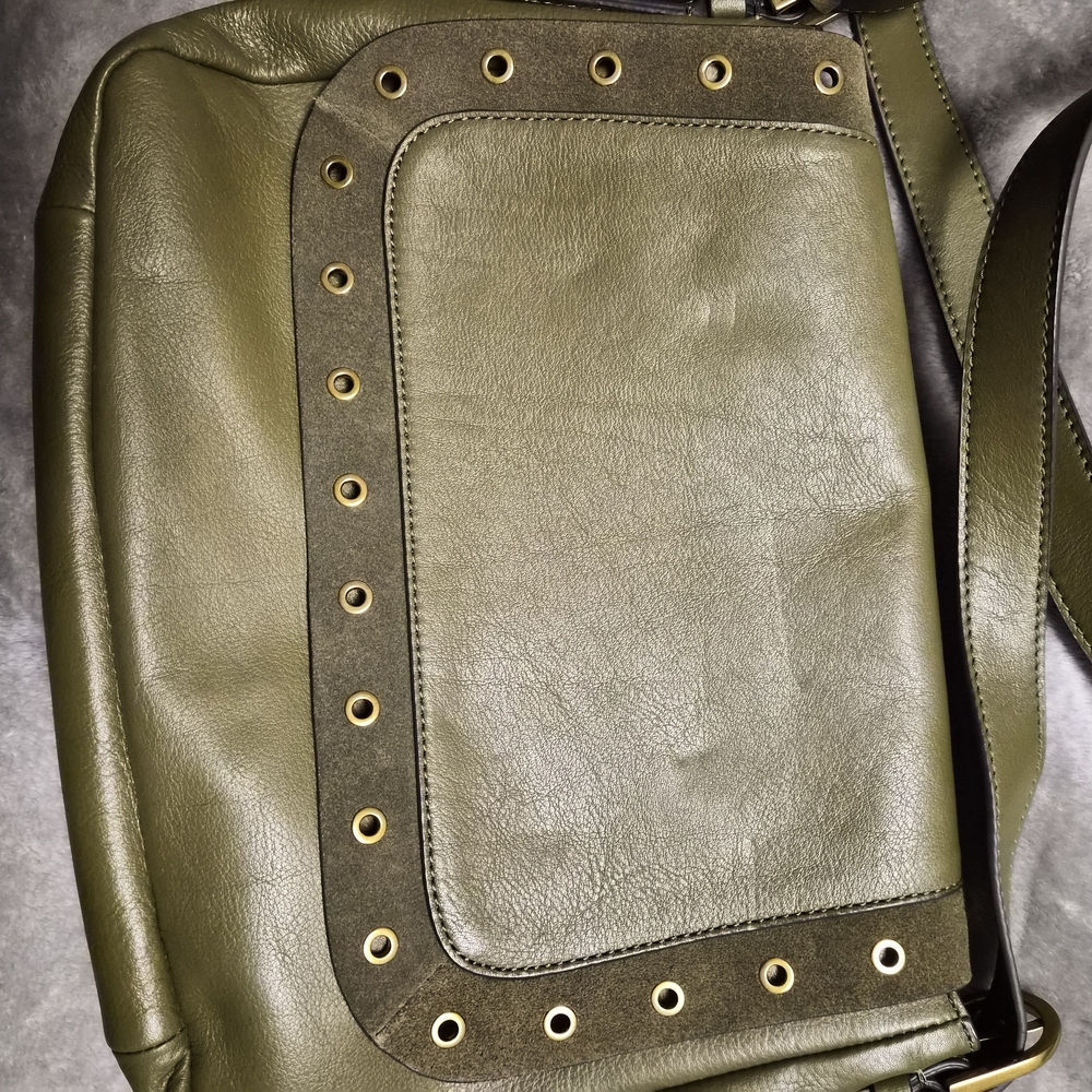 Lucky Brand Khaki Leather Shoulder Bag